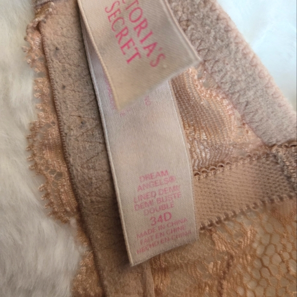 Victoria's Secret Lined Demi Bra, tan, 34D - Picture 5 of 6